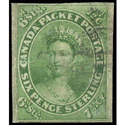 canada stamp 9 queen victoria green 1857