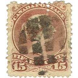 canada stamp 29ii queen victoria pawnbroker var 1 1868