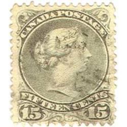 canada stamp 30a queen victoria greenish grey 1 1875