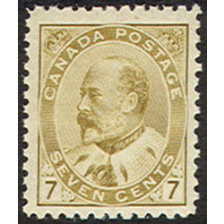 canada stamp 92 king edward vii olive bistre 7 1903