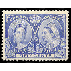 canada rare stamp 60i jubilee 20 mint vfnh deep ultra 50 1897