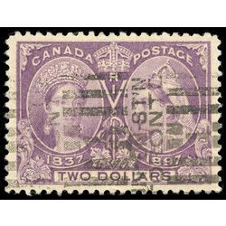 canada stamp 62 jubilee 2 used very fine 2 0 1897