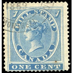 canada revenue stamp fb1 first bill issue 1 1864