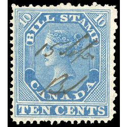 canada revenue stamp fb10 first bill issue 10 1864