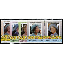 montserrat stamp 558 61 queen mother 1985