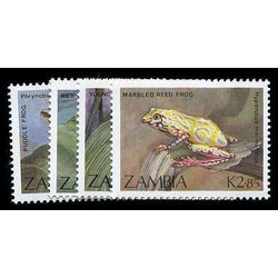 zambia stamp 462 4 serie frogs et toads 1989