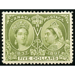 canada stamp 65 queen victoria diamond jubilee 5 1897