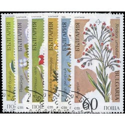 bulgaria stamp 3392 3397 flowers endangered plant species 1989