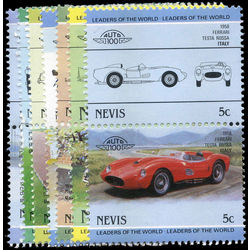 nevis stamp 317 322 289 classic cars leaders of the world 1985