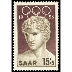 saar stamp b110 victor of benevent 1956