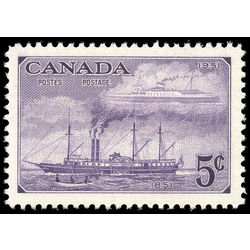 canada stamp 312 steamships of 1851 and 1951 5 1951