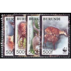burundi stamp 774 wolrd wildlife fund for nature 2004