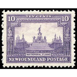 newfoundland stamp 169 war memorial 10 1929