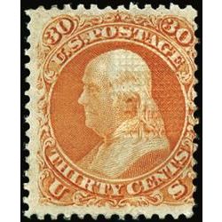 us stamp postage issues 100 franklin 30 1867