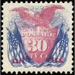 us stamp postage issues 121 shield flags 30 1869