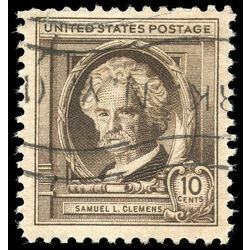 us stamp postage issues 863 samuel l clemens 10 1940