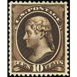 us stamp postage issues 209b jefferson 10 1881