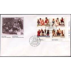 canada stamp 1277a cultural treasures dolls 1990 FDC LR