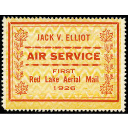 canada stamp cl air mail semi official cl6 jack v elliot air service 25 1926