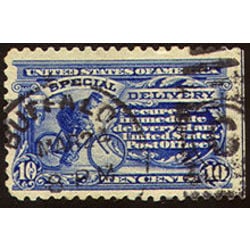 us stamp special delivery e e9a messenger on bicycle 1 1914