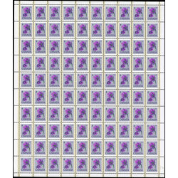 canada stamp 709 hepatica 4 1977 M PANE BL