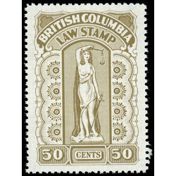 canada revenue stamp bcl52 law stamps 50 1958