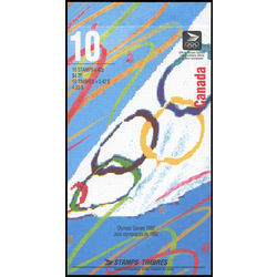 canada stamp bk booklets bk146 summer olympics 1992