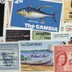 world stamp packets countries in g
