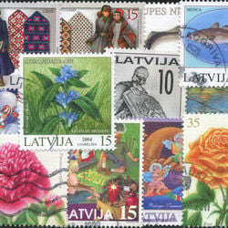 world stamp packets countries in l