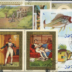 world stamp packets countries in o