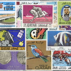 world stamp packets countries in q