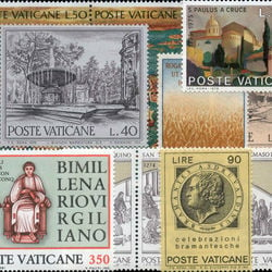 world stamp packets countries in v