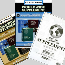 annual supplements for world stamp albums
