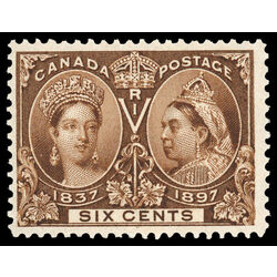 canada stamp 55 queen victoria diamond jubilee 6 1897 M F VFNH 057