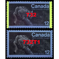 canada stamp 732t1 eastern cougar 12 1977