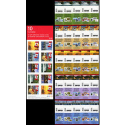 canada stamps booklet 302b complete lot of the 25 different covers 250 stamps