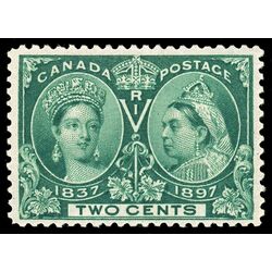 canada stamp 52 queen victoria diamond jubilee 2 1897 M VF 051