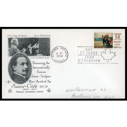 canada stamp 492 suzor cote 50 1969 FDC PC 021