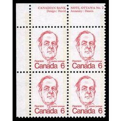 canada stamp 591ii lester b pearson 6 1973 PB UL %232