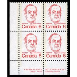 canada stamp 591i lester b pearson 6 1973 PB LL