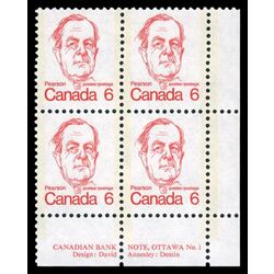 canada stamp 591i lester b pearson 6 1973 PB LR