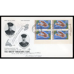canada stamp 494 vickers vimy over atlantic 15 1969 FDC LR 025