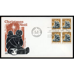 canada stamp 489 mother and infant 6 1968 FDC BLOCK 012
