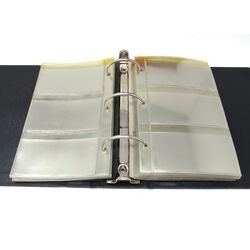 used stockbooks and 25 black stocksheets