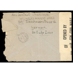 germany 1946 censorship cover