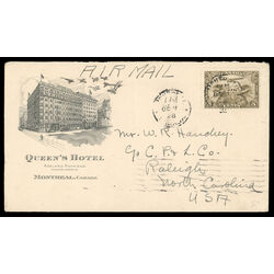 canada air mail stamp c1 commercial cover