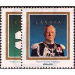 canada stamp 1446 7 order of canada roland michener 1992