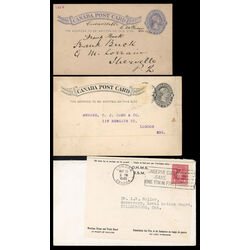 10 canada early post cards and covers