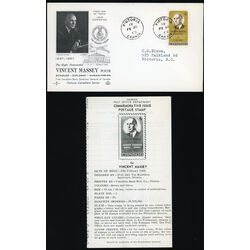 canada stamp 491 vincent massey 6 1969 FDC PC 017