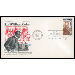 canada stamp 495 sir william osler 6 1969 FDC PC 010